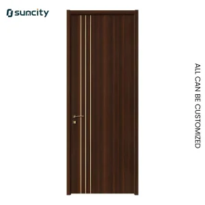 Commercial Fire Rated Acoustic Composite WPC Door for Bar and Restaurant Entrance