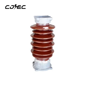35kv Aislador cilíndrico de núcleo sólido de porcelana