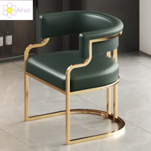 Modern Luxury Dining Chair Living Room Restaurant Hotel Cafe Senior Sofa Chair Dressing Stool