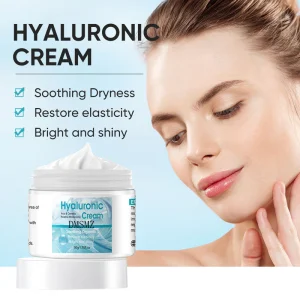 Acalma a pele irritada, repara a barreira, proporciona hidratação duradoura, ácido hialurônico, centella asiática, creme facial hidratante