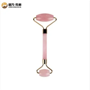 Jade &amp; Quartz Facial Roller Dual-Head Beauty Massage Tool Custom Colors &amp; Stones OEM/ODM Support