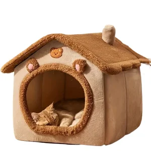 Foldable Removable Washable Luxury Pet House Sofa Bed for Extra Small Dogs Small Medium Cats Animal Rectangle All Seasons