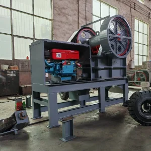 Mining jaw crusher manufacturer diesel engine driven portable small stone crusher
