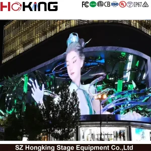 Naked Eye 3D Video Giant LED Billboard Advertising Outdoor LED Display Screen