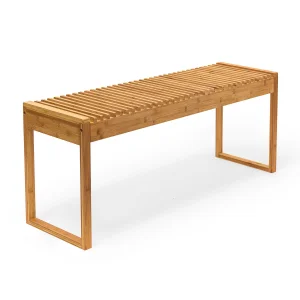 Modern Durable Eco-Friendly 35 Inch Living Room Furniture Indoor Outdoor Bamboo Entryway Shoe Rack Bench