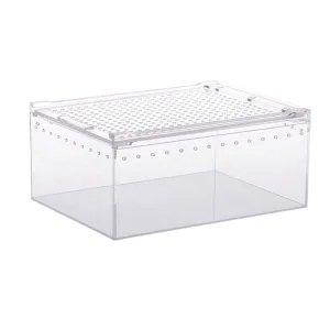 Clear Acrylic Reptile Breeding Box with Removable Lid