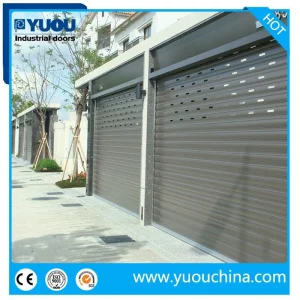 Industrial Automatic Motorized Rolling Aluminum Alloy Roll up Overhead Roller Shutter Garage Door for Warehouse