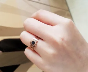 Titanium Steel Personality Fashion Watch Ring Female Trend Simple Ring