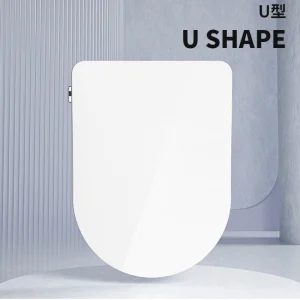 Electric Toilet Cover Self-Cleaning Soft Close with Modern Automatic Lid Smart Toilet Seat Electric Bidet with Remote Controlfor Bathroom
