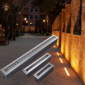 IP65 Aluminum Waterproof LED Wall Washer Light - Recessed Linear Floor Lamp for Outdoor Street &amp; Facade Contour Lighting