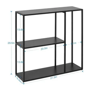 Display Rack Console Table with Storage Shelf