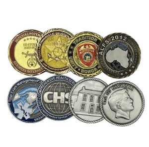 Custom Metal Military Challenge Coin Antique Plating 3D Design Coin for Souvenir