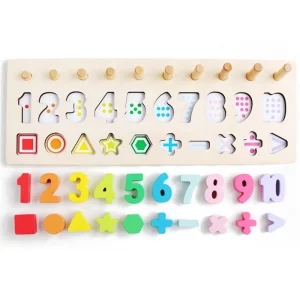 Wooden Learning Educational Math Toy Counting Numbers Abacus