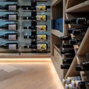 One Stop Customize Eco-Friendly Temperature Controlled Modern Design Private Club Home Bar Large Walk-in Wine Living Room Hotel