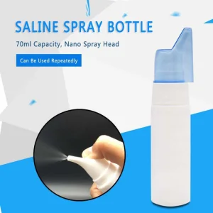 Frasco de Lavagem Nasal Salina 70ml HDPE