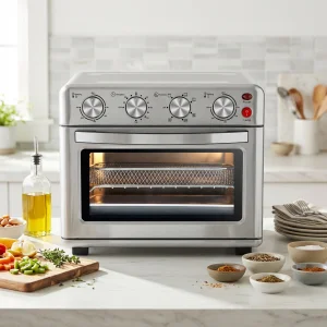Customization Multifunction Air Fryer Oven Rotary Knob Double Heating Element Air Fryer Toaster