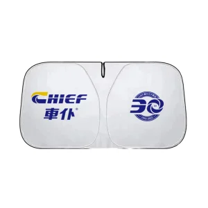 Custom Logo Luxury Nylon Portable Foldable Car Interior Sunshade for Camry Corolla Civic Accord Ford Nissan Tesla Front