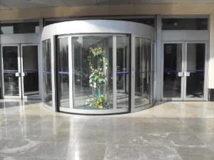 Automatic Commercial Shopfront Double Single Glass Revolving Door