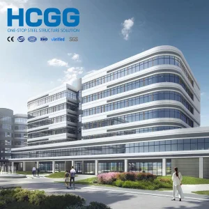 Prefabricated Steel Structure High Rise Building H Beam Commercial Hospital Office Fast Assembly