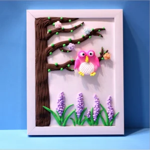 Hot Selling DIY Colorful Handmade Painting Frame Educational Toys for Kids Art Craft Kit Eco-friendly Clay 3D Photo Frame