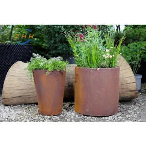 Modern Corten Steel Planters