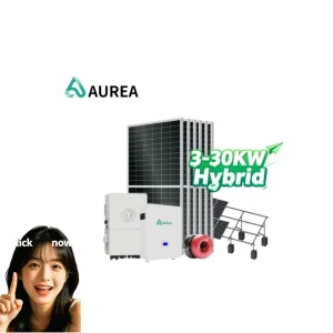 Kit Solar Completo Aurea de Baja Tensión 48V Sistema de Almacenamiento de Baterías fuera de la Red Sistema de Energía Solar Residencial