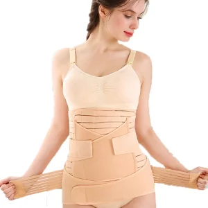 Maternity Postpartum Belly Wrap Recovery Abdominal Waist Tummy Women's Underwear 3 in 1 Bodysuit Postpartum Belt