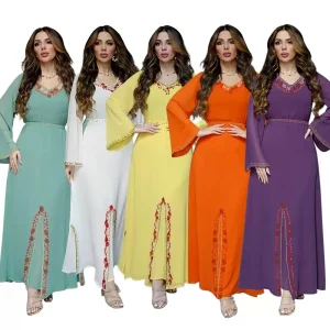Vestido de mujer túnica musulmana de moda impresa