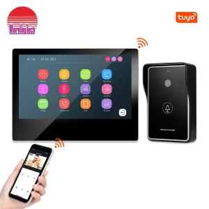 IP/WiFi 4 Wire HD Touch Screen Video Intercom Smart Home Tuya Wire/Wireless Video Door Phone Doorbell