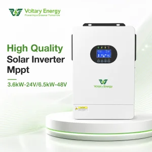 High Quality Solar MPPT Hybrid Inverter 3.6KW/6.2KW 24VDC to 220-240VAC Grid PV Inverter Single Output