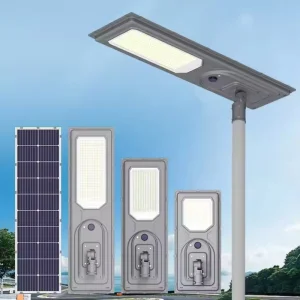Parking Lot Lighting Waterproof IP65 Outdoor Road Lamp 100W 200W 300W Integrated All in One LED Solar Power Street Light
