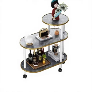 Side Table for Living Room End Table for Sofa and Bedside Round Top Nightstand Coffee Table With Sturdy Legs