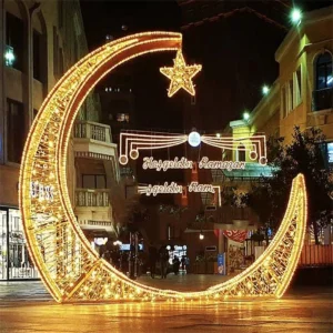 3D Moon Star Motif Light Outdoor