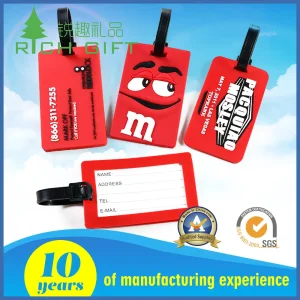 Custom 3D Rubber Luggage Tags