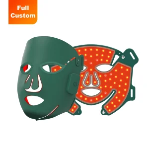 Redfy Rechargeable Wireless Flexible Face Skin Treatment Infra Led Photon Silicone Facial Beauty Device Red Light Therapy Mask