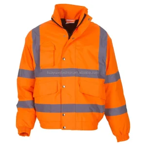 OEM Winter Waterproof Hi Viz Safety Reflective Work Jacket