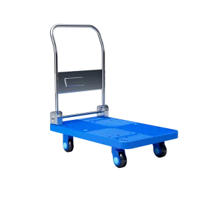 Warehouse Four-Wheel Folding Platform Tool Cart