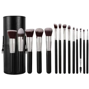 HMU Luxury Vegan Synthetic Hair Makeup Brushes Set