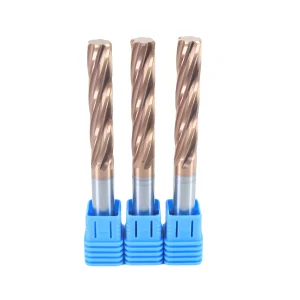 Spiral Flute Carbide Machine Reamer with Straight Shank for CNC Steel Hole Finishing Long Reamer Custom Cooper coated