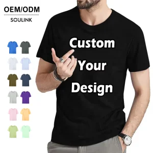 High Quality Printed T-shirt Custom Logo Unisex Regular Fit 100% Cotton TShirt Breathable Knitted Fabric T Shirts For Men