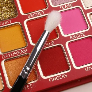 Wholesale New Design Natural Hair Eyeshadow Blending Brush Set Makeup Black Wood Handle for Concealer Lip Balm Eyegloss