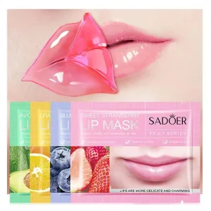 SADOER Lip Care Fruit Strawberry Blueberry Avocado Orange Moisturizing Collagen Lip Mask Nourish Lip Skin Care Products