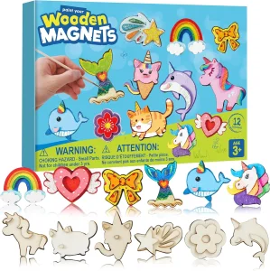 DIY Arts & Crafts Painting Wooden Magnet