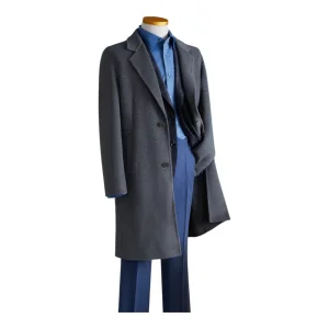 Relaxed Fit Heavyweight Melton Custom Tailored for Cold Weather and Formal Wear Mtm Overcoat