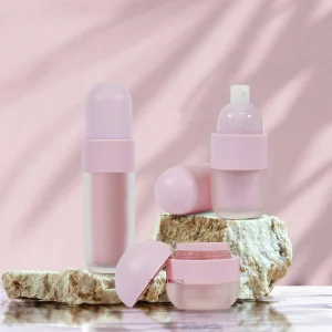 Custom Color New Design 30ml 50ml Acrylic Cosmetic Replaceable Refillable Plastic Airless Pump Bottle for Hair Treatment