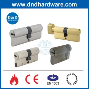 BS En1303 Fire Rated Master Key Euro Profile High Security Mortise Lock Core Solid Brass Entry Entrance Metal Door Single Half Double Thumb Turn Lock Cylinder