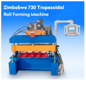 África Diseño Popular 686 Máquina Formadora de Rollos de Tejas Tipo Trapezoidal Maquinaria de Fabricación de Techos Metálicos