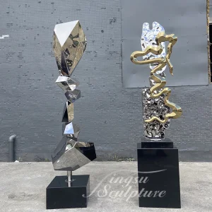 Outdoor and Indoor 3D Sculptures Stainless Steel Modern Sculptures Interior for Halloween Home Decorations