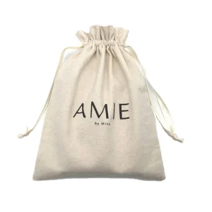 Custom Logo Eco Cotton Drawstring Bag