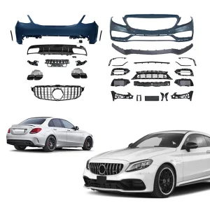 كلاس W205 مجموعة هيكل مجموعة هيكل كوبيه C63 2015 C63 W205 C2002008 صدام أمامي صدام خلفي شبكة مجموعة هيكل